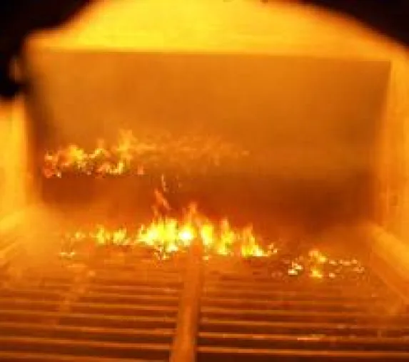Bild: Das Feuer brennt - erste Ersatzbrennstoff-Aufgabe im Heizkraftwerk Stavenhagen