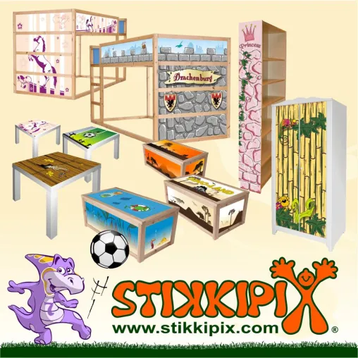 Bild: Kinderzimmer mit Stikkipix im Handumdrehen verändert