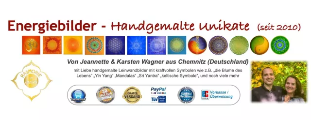 Bild: kraftvolle handgemalte Energiebilder für Ihr zu Hause