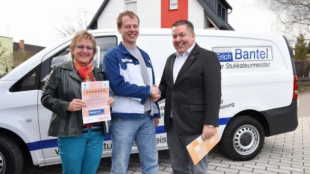 Reutlinger Stuckateurbetrieb Erich Bantel „Meisterhaft“ ausgezeichnet Bild: Reutlinger Stuckateurbetrieb Erich Bantel „Meisterhaft“ ausgezeichnet