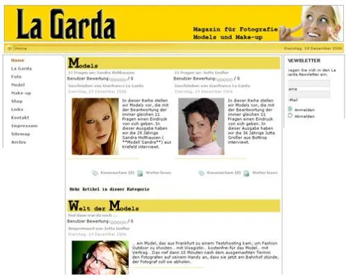 Bild: Onlinemagazin „La Garda“ jetzt auch für Models
