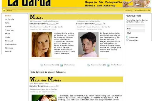 Bild: Onlinemagazin „La Garda“ jetzt auch für Models