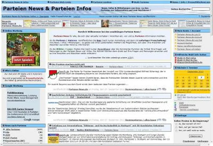 Bild: Relaunch von Parteien-News.de erfolgreich