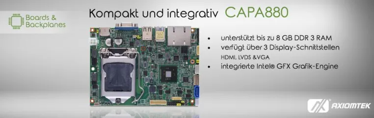 Bild: Das weltweit kleinste 3,5" Embedded Board mit Intel® LGA1150 Socket