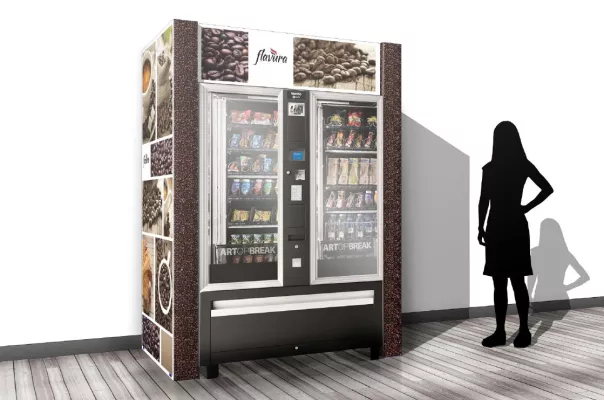 Bild: Umhausungen und Verkleidungen aus Karton für Vending Automaten und Automatenstationen by Flavura