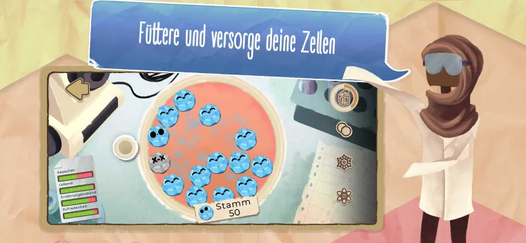Bild: Das Stammzelllabor fürs Handy: Dish Life - Neue App bietet spielerische Einblicke in den Wissenschaftsalltag