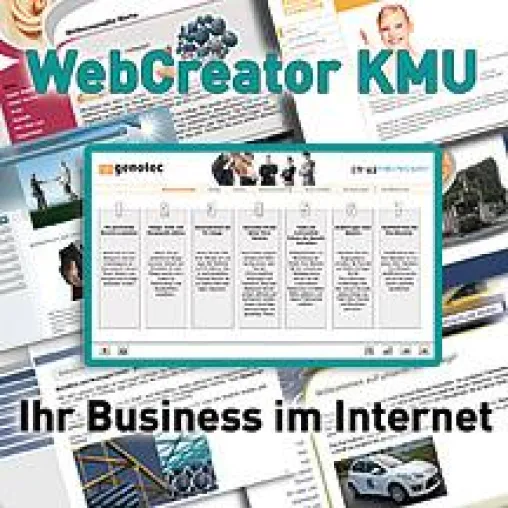 Genotec lanciert eine neue Version des Webbaukastens WebCreator KMU Bild: Genotec lanciert eine neue Version des Webbaukastens WebCreator KMU