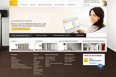 Bild: Designmöbel zum Selbstentwerfen mit Open Source CMS-CRM-Lösung