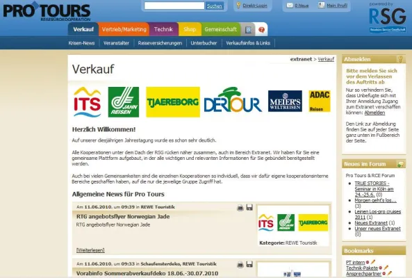 Bild: Übersichtlicher und informativer: Pro Tours und RCE - Reisebüros profitieren von neuer Online-Plattform