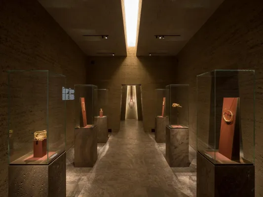 Die Goldkammer Frankfurt: Spektakuläre Museumsarchitektur unter Tage Bild: Die Goldkammer Frankfurt: Spektakuläre Museumsarchitektur unter Tage