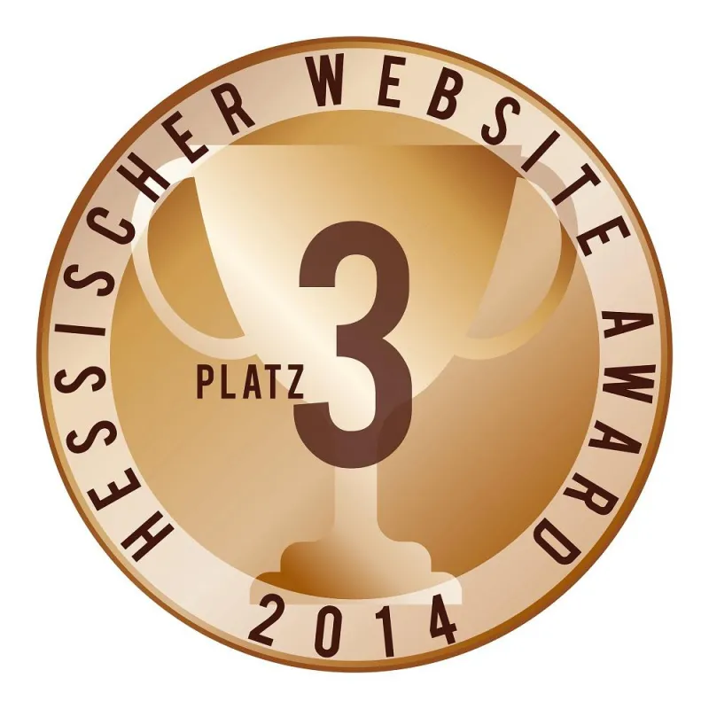 Bronze Award Hessischer Website Award 2014