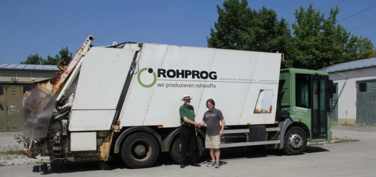 Übergabe ROHPROG Müllauto an Orienthelfer e.V.