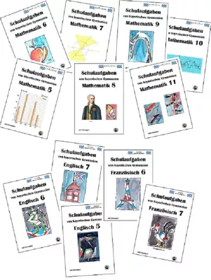 Bild: Schulaufgaben von bayerischen Gymnasien