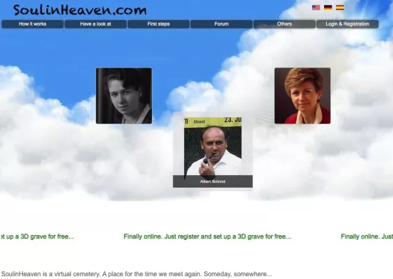 Bild: SoulInHeaven - Der interaktive 3D Friedhof für die Ewigkeit