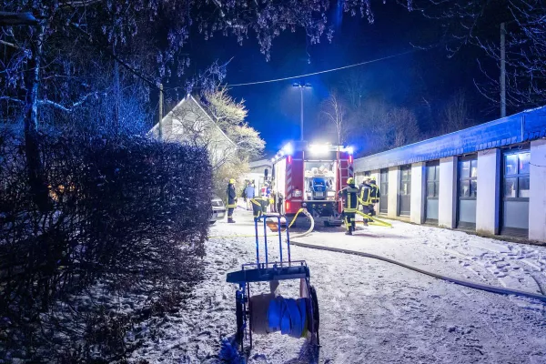Bild: Großeinsatz der Feuerwehren in Planegg im Landkreis München