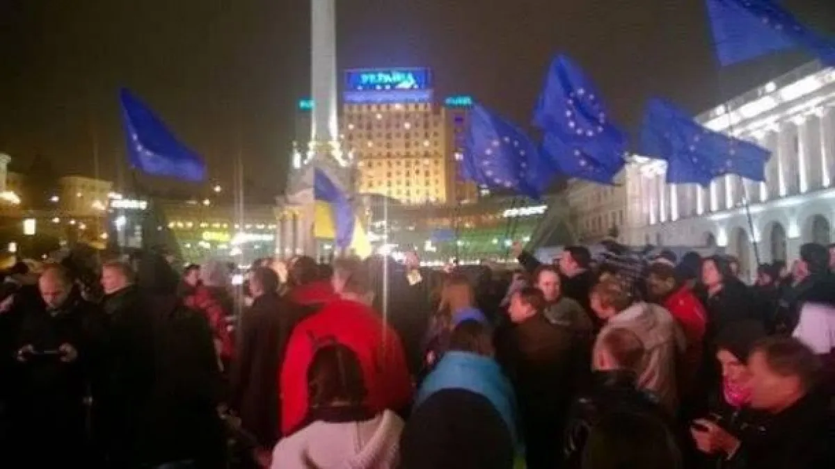 Protestaktionen in Kiew am 21.11.2013