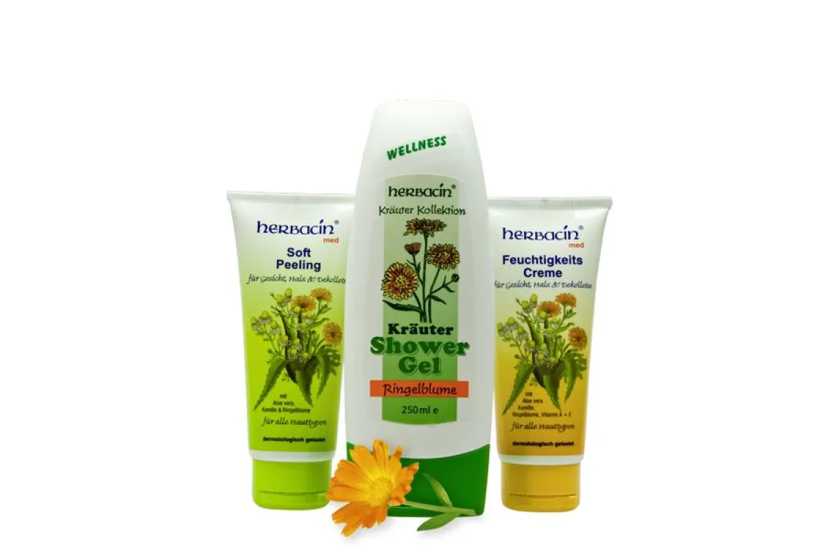 Im Jahr der RIngelblume präsentiert Herbacin drei pflegende Produkte. Foto: Herbacin cosmetic GmbH