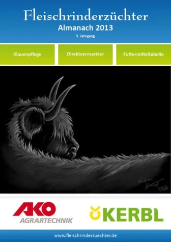 Bild: Fleischrinderzüchter Almanach 2013 als kostenloser Download