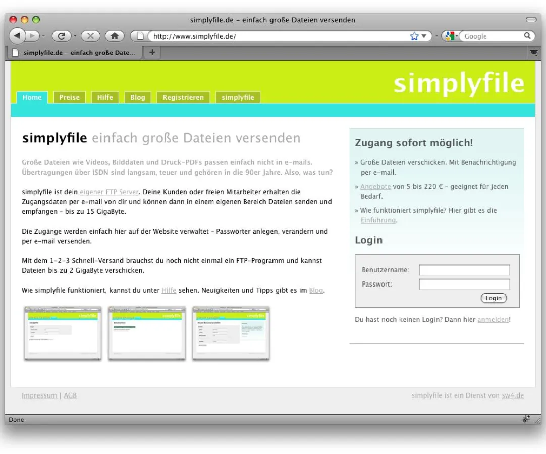simplyfile Screenshot