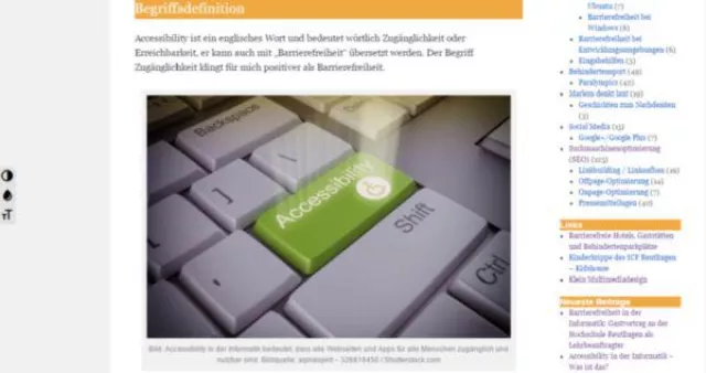 Bild: Accessibility in der Informatik wird trotz Behindertengleichstellungsgesetz zu wenig umgesetzt in Deutschland