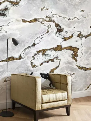 Bild: Interior-Trend 2017: Tapeten mit Marmor-Design