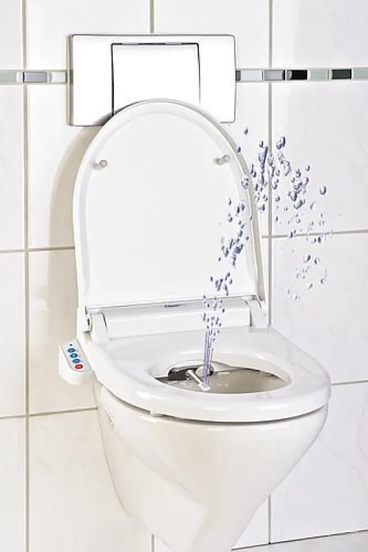 Die Zukunft im Bad: Ein WC-Besuch ohne Papier.