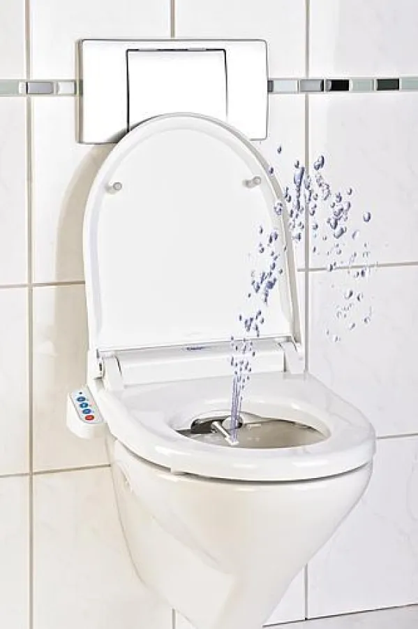 Die Zukunft im Bad: Ein WC-Besuch ohne Papier.