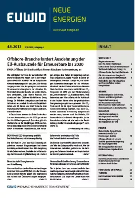 Bild: Offshore-Branche fordert Ausdehnung der EU-Ausbauziele für Erneuerbare bis 2030