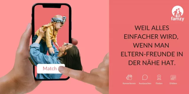 Bild: Ein Elternpaar aus München verhilft Mamas und Papas mit einer neuen App zu  Eltern-Freundschaften