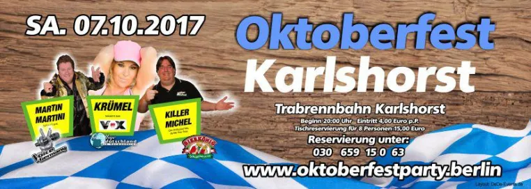 Oktoberfest Berlin Karlshorst 2017 Bild: Oktoberfest Berlin Karlshorst 2017