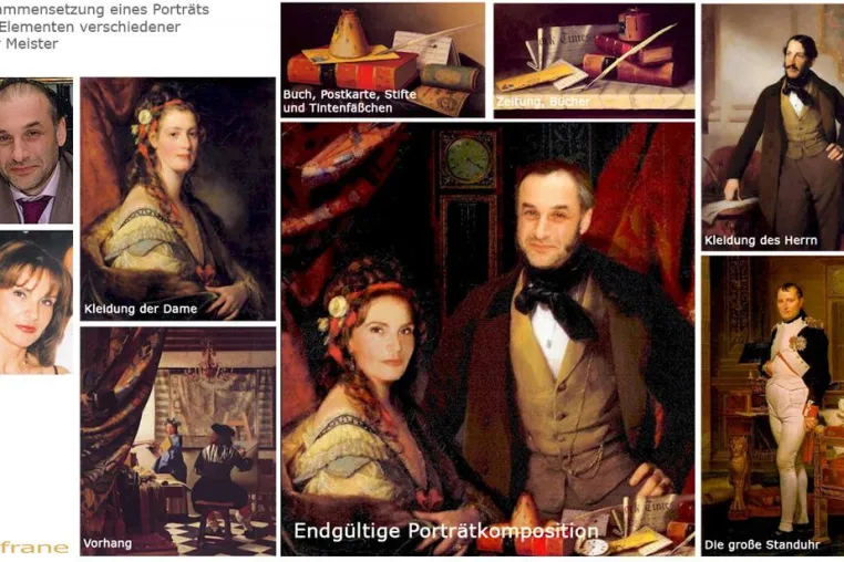 Bild: Zeitlos: Portraitgemälde im historischen Gewand