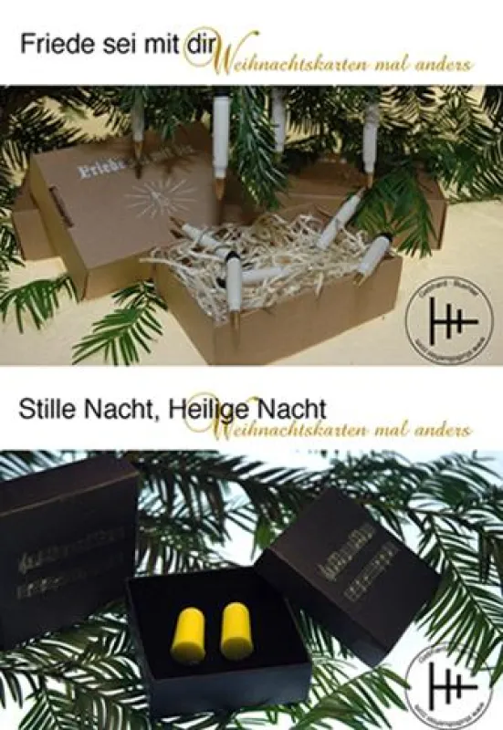 alternative Weihnachtskarten der Designerinnen Heike S. Bühler und Ines Gebhard