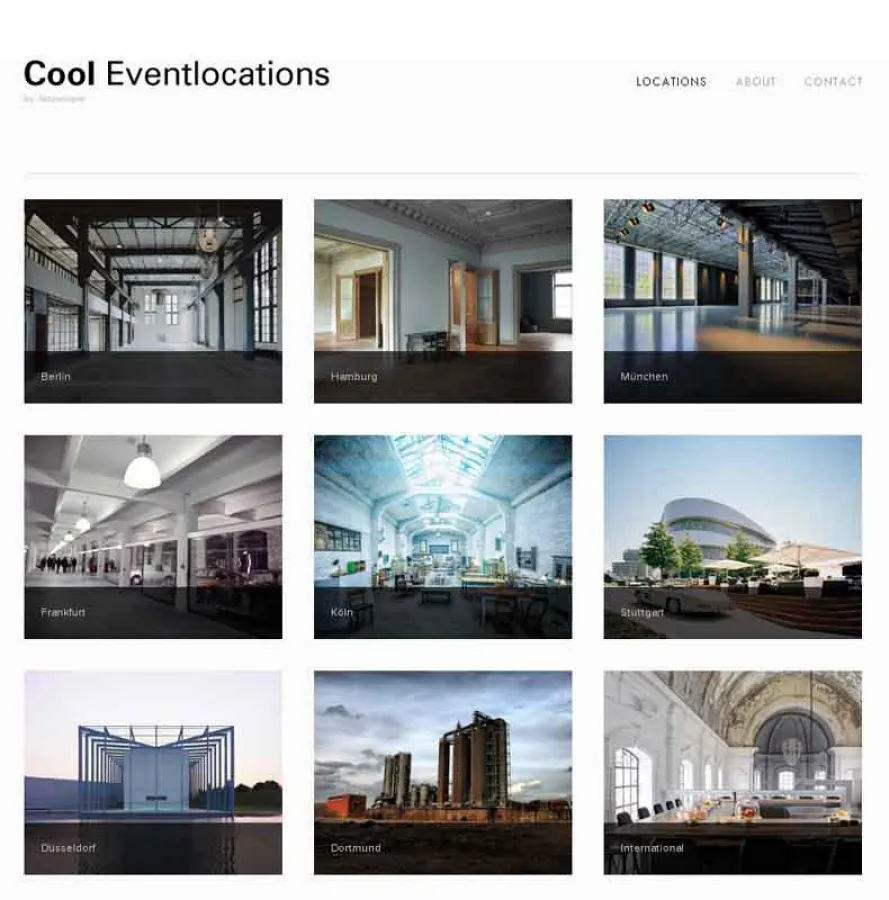Screenshot von „Cool Eventlocations“ (Foto: Jazzunique)