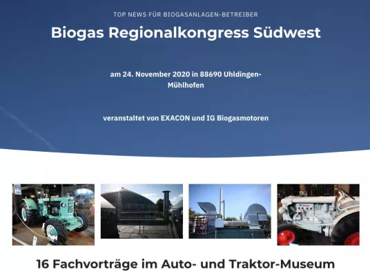 Bild: Biogas Regionalkongress Südwest am 24.11.2020
