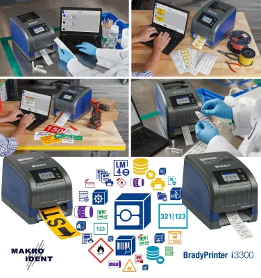 Bild: BradyPrinter i3300: Einfach bedienbarer, vielseitiger Etikettendrucker 