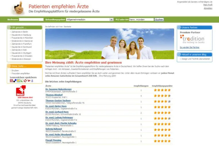 Bild: Relaunch „Patienten empfehlen Ärzte“