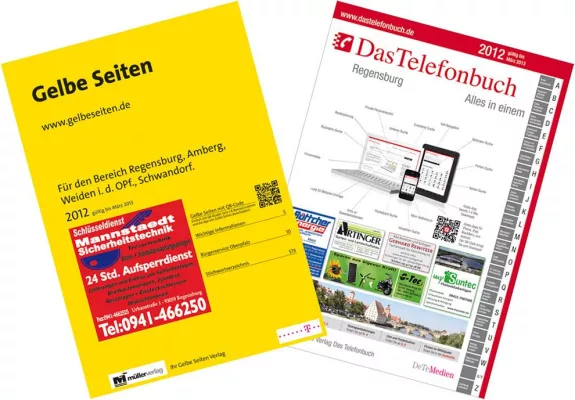 Bild: Die neuen Ausgaben von Gelbe Seiten und Das Telefonbuch für Regensburg und die Oberpfalz sind da