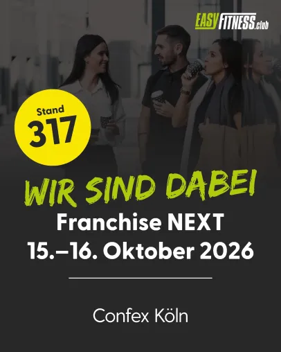 Bild: EASYFITNESS als Aussteller auf der Franchise NEXT in Köln