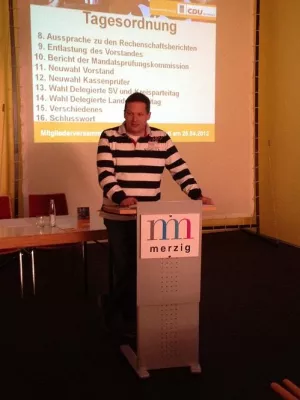 Bild: Wolfgang Steinmetz zum neuen Vorsitzenden des CDU Ortsverbandes Merzig gewählt