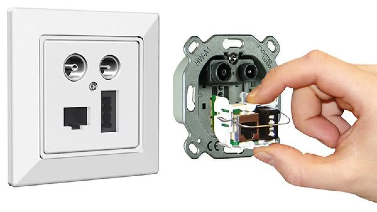 Ihre variable Anschlussbelegung macht die homeway Multimediadose zu einem flexiblen Allesmacher.