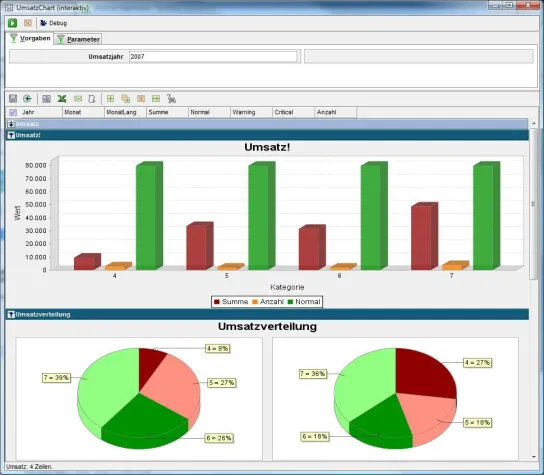 KapHoorn - Version 2.51 des Reporting-Systems jetzt auch mit Diagrammen Bild: KapHoorn - Version 2.51 des Reporting-Systems jetzt auch mit Diagrammen