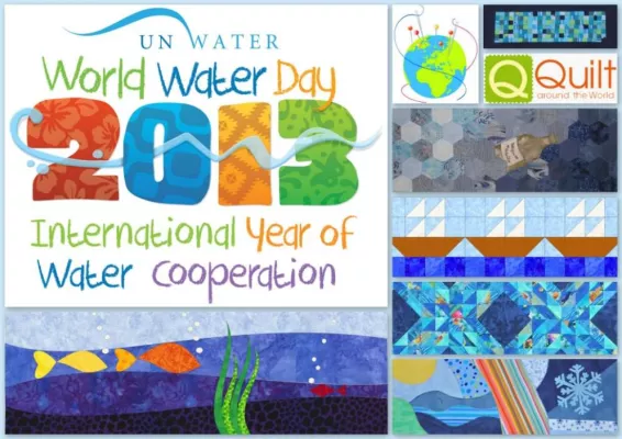 Bild: Kreative Kampagne zum Weltwassertag: 2. Internationaler Quilt Block Swap zum Thema „Wasser“