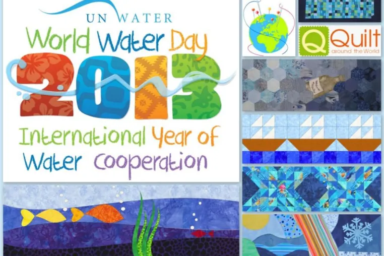 Bild: Kreative Kampagne zum Weltwassertag: 2. Internationaler Quilt Block Swap zum Thema „Wasser“