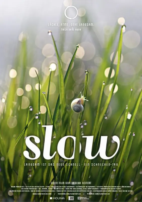 Slow Langsam ist das neue Schnell. Kino-Artwork.