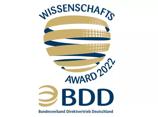 Bundesverband Direktvertrieb Deutschland (BDD) lobt Wissenschaftsaward 2022 aus Bild: Bundesverband Direktvertrieb Deutschland (BDD) lobt Wissenschaftsaward 2022 aus