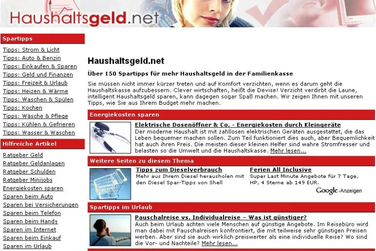 Haushaltsgeld.net – Jetzt mit umfangreichem Schulden-Ratgeber Bild: Haushaltsgeld.net – Jetzt mit umfangreichem Schulden-Ratgeber
