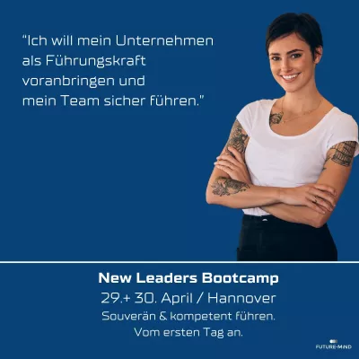 Bild: New Leaders Bootcamp: Erfolgreich und souverän führen. Intensiv-Workshop für angehende Führungskräfte.