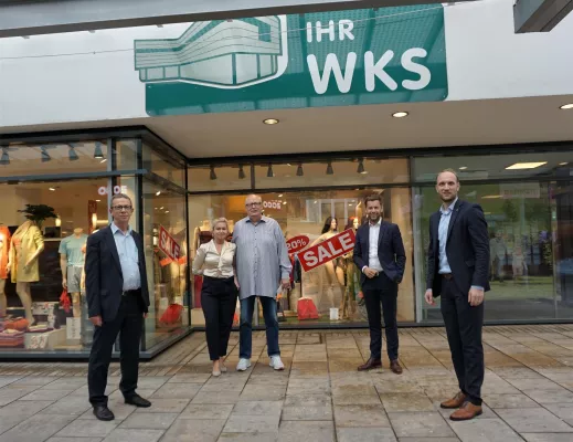 Bild: Größtes Wäschesortiment in der Innenstadt // Unternehmensbesuch beim WKS