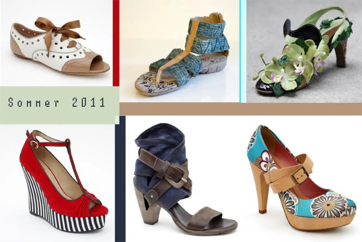Schuhtrends Sommer 2011, Collage Johanna Wilhelm, Fotos GDS Düsseldorf