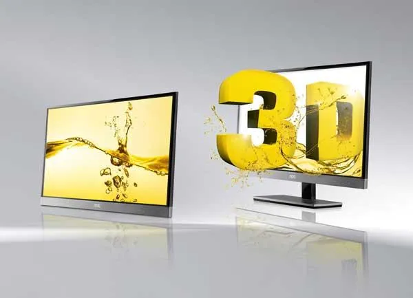 Bild: Monitorneuheiten von AOC auf der CeBIT 2012